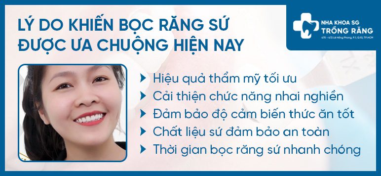 Lý do nên bọc răng sứ