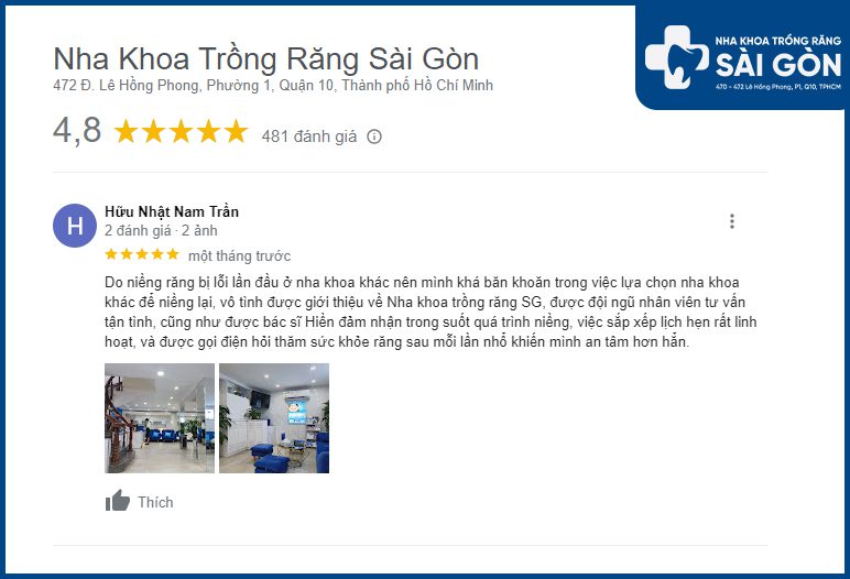 review nha khoa niềng răng sài gòn