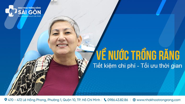 về nước trồng răng