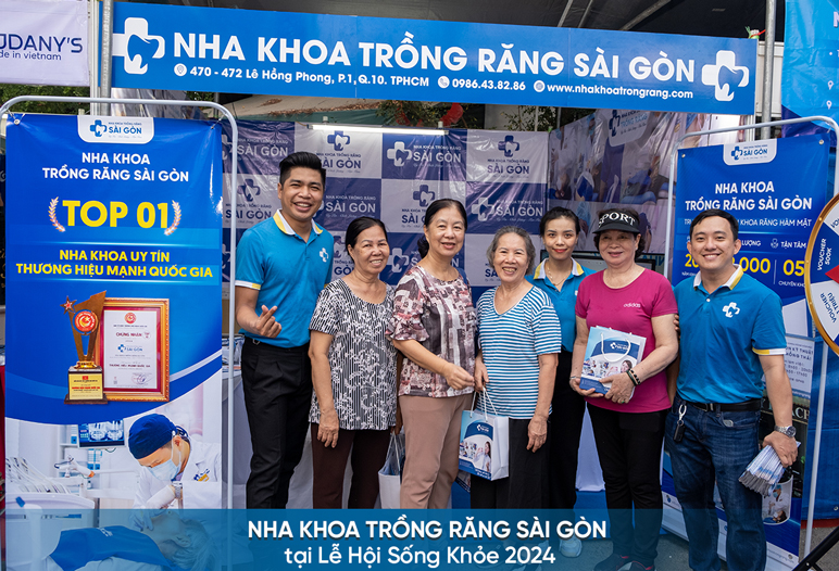Nha Khoa Trồng Răng Sài Gòn đồng hành trong Lễ hội Sống khỏe 2024