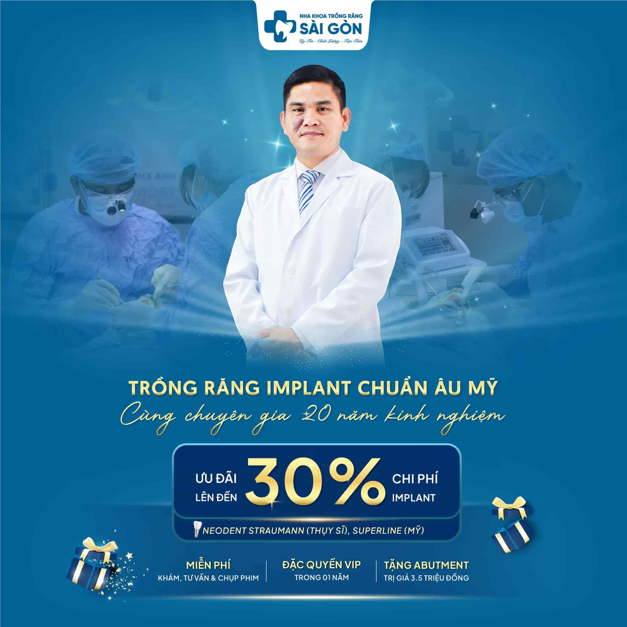 ưu đãi tại nha khoa Trồng Răng Sài Gòn tháng 9